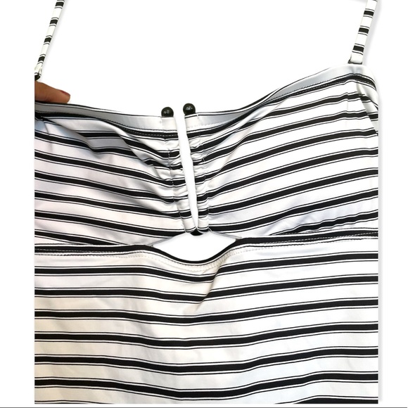 Lauren Ralph Lauren Tankini Swim Top Striped - Picture 2 of 3
